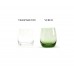 bicchieri colorati trasparente e verde